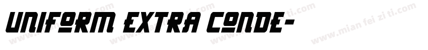 Uniform Extra Conde字体转换